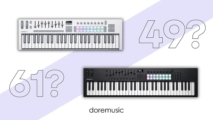 doremusic - MIDI Klavye Seçimi Rehberi 49 Tuş mu, 61 Tuş mu